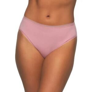 Felina Women's 6-Pack Pima Cotton Hi-Cut with Lace Trim Panties, Multicolor (S)